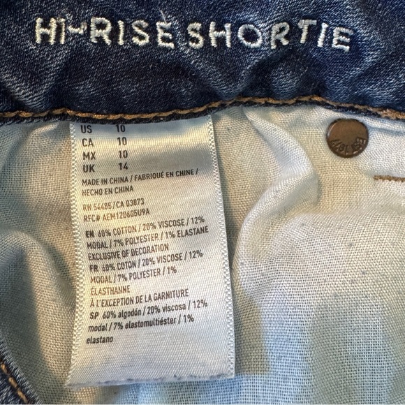 American Eagle Outfitters Women's Blue Denim Short - Picture 4 of 7